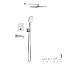 Душевая система скрытого монтажа с термостатом и изливом Imprese Bilovec Click t04800901SBC хром