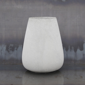 Вазон бетонный Неаполь M 70x57х57 см, уличный садовый Футеровка крошкой