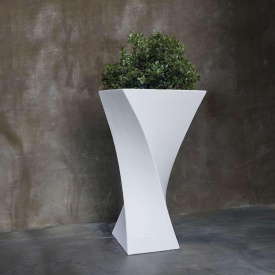 Вазон бетонный Дубай L 100х52х36 см, уличный садовый Футеровка крошкой