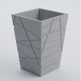 Цветочник бетонный Гранада L 70x55/40 см, уличный садовый Футеровка крошкой