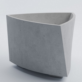 Цветочник бетонный Мадрид L 60х90 см, уличный садовый