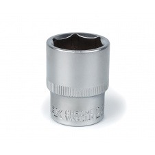 Головка торцева Polax автомобільна шестигранна 22 мм, 1/2", CrV (25-094)