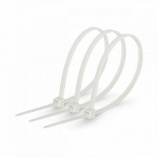 Хомут пластиковий (стяжка) Polax нейлонова 4 х 150мм білий 100 шт. (37-093)