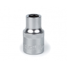 Головка торцева Polax автомобільна шестигранна 10 мм, 1/2", CrV (25-084)