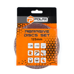 Шлифовальный круг на липучке самозацепной для болгарки Polax 125 мм зерно К36 (54-046) Приморск