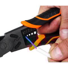 Плоскогубці - пасатижі універсальні Polax зі знімачами ізоляції 225 мм (35-019) Покровськ