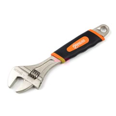 Ключ розвідний Polax з гумовою рукояттю 250 мм (25-019) Нова Каховка