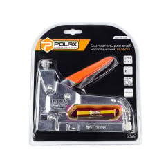 Степлер будівельний з регулюванням сили удару Polax 4-14 мм 100 скоб (24-006) Новояворівськ