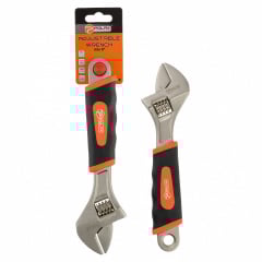 Ключ розвідний Polax з прогумованою рукояткою 200 мм (25-018) Енергодар