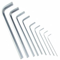 Набор шестигранных ключей Polax Г-образных удлиненных 9 предметов 1.5-10 мм Cr-V (25-006) Южноукраинск