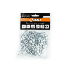 Заклепки витяжні алюмінієві 4,8 х 6,4 мм Polax (37-014) Лозова