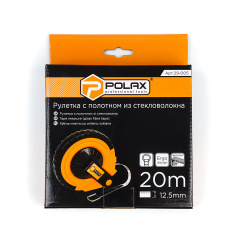 Рулетка Polax геодезическая стекловолокно 20 м (29-005) Одесса