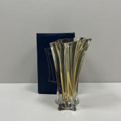 Ваза скляна Uniglass 8604 25 см Жовтий (23607) Житомир