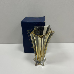 Ваза скляна Uniglass 8604 25 см Жовтий (23607) Житомир