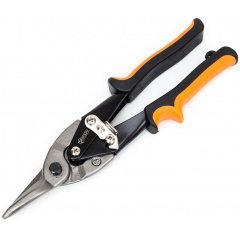 Ножиці по металу Polax 250 мм прямі Cr-V (25-001) Новомосковськ