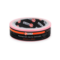 Малярная клейкая лента Polax с рисовой бумаги Delicate 25 мм х 20 м (101-096) Костополь