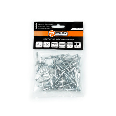 Заклепки вытяжные алюминиевые 4,8 х 10 мм Polax 50 шт (37-016) Софиевская Борщаговка