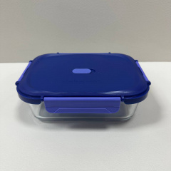 Ємність скляна з пластиковою кришкою Luminarc Click Clack X0085 1520 мл Синій (23736) Львів