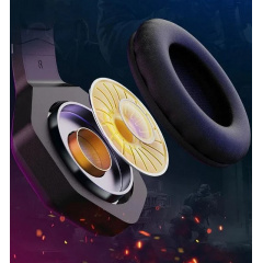 Игровая гарнитура Onikuma Gaming K10 Pro LED с RGB подсветкой Черный Славута