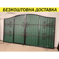 Ворота з куванням і хвірткою всередині Вільнянськ