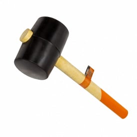 Киянка Polax гумова з дерев'яною ручкою 80 мм 1200 г (39-006)