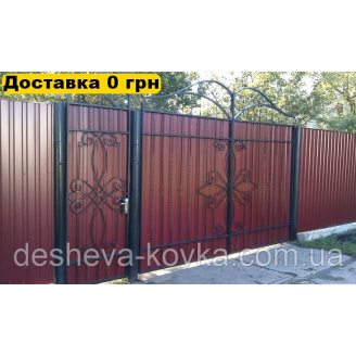 Кованые ворота из ковкой