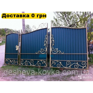 Кованые ворота из ковкой