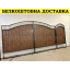 Кованые ворота из профнастила и ковкой Код: А-01276 Измаил