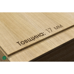 ДСП плита шпонированная Дубом 19 мм А/B 2,80х2,07 м Хуст