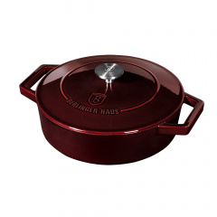 Каструля чавунна 26 см 2,57 л Berlinger Haus Metallic Line Burgundy Edition (BH-6498) Суми