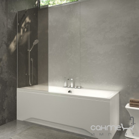 Шторка для ванны Liberta Capri 900 профиль хром, стекло коричневое