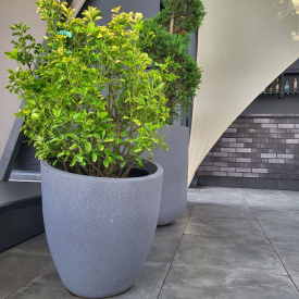 Вазон бетонный Милано M 60x55x55 см, уличный садовый RAL K7 Classic