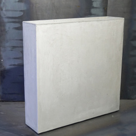 Вазон бетонный Барселона XL 100x100x25 см, уличный садовый Футеровка крошкой