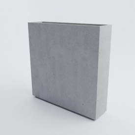 Вазон бетонный Барселона XL 100x100x25 см, уличный садовый Художественная покраска