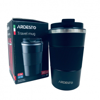 Термочашка з нержавіючої сталі Ardesto Urban AR2638TMB 380 мл Чорний (23732)