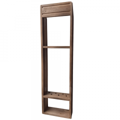 Подставка для шампуров деревянная на 6 штук держатель для хранения шампуров из дерева 69 х 20 х 7 см Ворожба