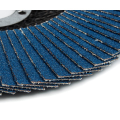 Круг (диск) Polax шлифовальный лепестковый для УШМ (болгарки) оксид циркония 125*28 мм зерно K100 (54-093) Вараш