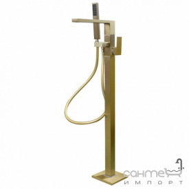 Напольный смеситель для ванны Аква Родос Parma матовое золото