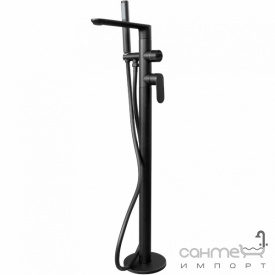 Напольный смеситель для ванны Аква Родос Turino 02 Black Matte матовый черный