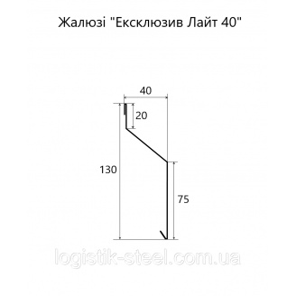Забор ЖАЛЮЗИ металлический тип 