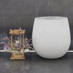 Ваза бетонная Порто 55x55x55 см, уличная садовая Футеровка крошкой Королёво