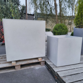 Горшок бетонный Верона L 80x80x80 см, уличный садовый Футеровка крошкой