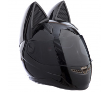 Мото кото шлем с ушками SP-Sport MS-1650 XL Черный