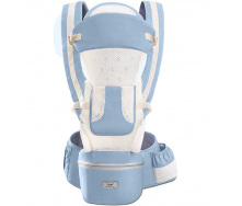 Хипсит Эрго-рюкзак кенгуру переноска Baby Carrier 6 в 1 Джинсовый (vol-1419)