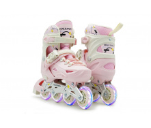 Ролики Scale Sports ABEC-7 PU 29-33 18-20.5 см Pink (2011782854)