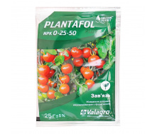 Добриво Organic Planet PLANTAFOL зав'язь NPK 0.25.50 25 г