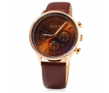 Годинник Skmei 9117 Gold Case Brown Dail BOX (9117BOXGBR)