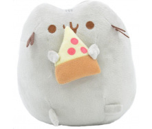 М'яка іграшка кіт зі шматочком піци VOLRO Pusheen cat Сірий (vol-646)