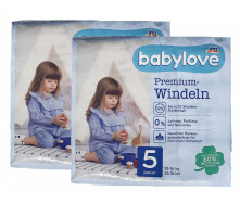 Дитячі одноразові підгузники Babylove Premium 5 Junior 10-16 кг 72 шт