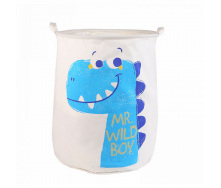 Кошик для іграшок AOLY 40х50 см Діно блакитний Boya